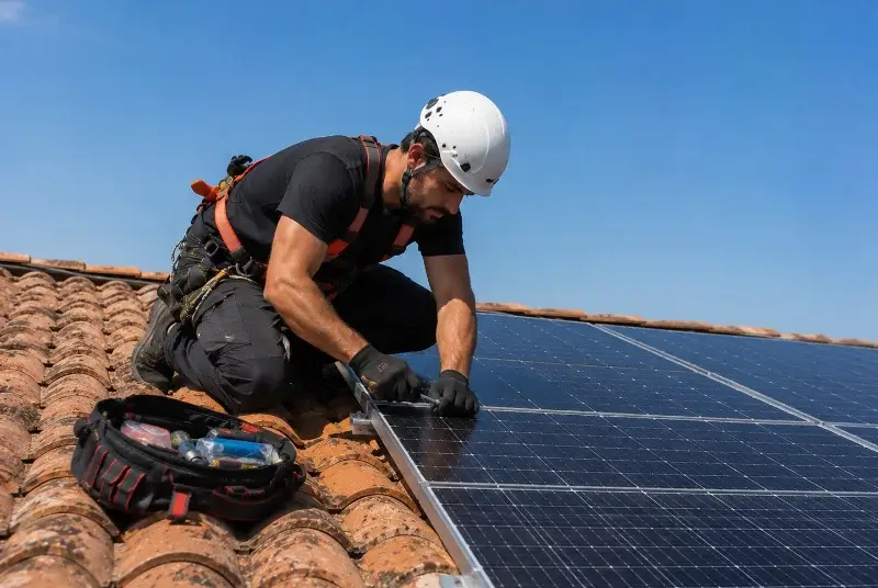Maintenance et monitoring de panneaux solaires à Biriatou
